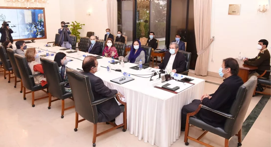 prime minister imran khan attending the launching ceremony of radio school and e taleem portal in islamabad on december 4 2020 photo pid prime minister imran khan attending the launching ceremony of radio school and e taleem portal in islamabad on december 4 2020 photo pid