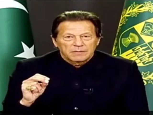 prime minister imran khan talking to prominent muslim scholars on saturday screengrab prime minister imran khan talking to prominent muslim scholars on saturday screengrab