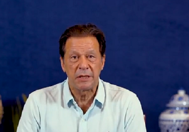 former prime minister and pti chairman imran khan appeals to pakistanis for flood donations screengrab
