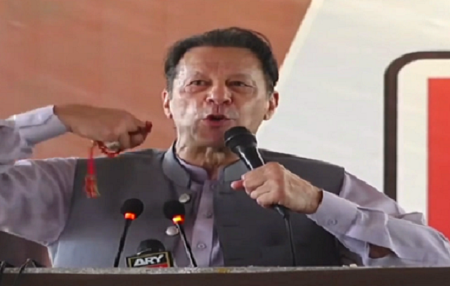 pti chairman imran khan s is addressing at pmas arid agriculture university in rawalpindi on thursday oct 13 screengrab