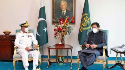 newly appointed naval chief calls on pm imran newly appointed naval chief calls on pm imran
