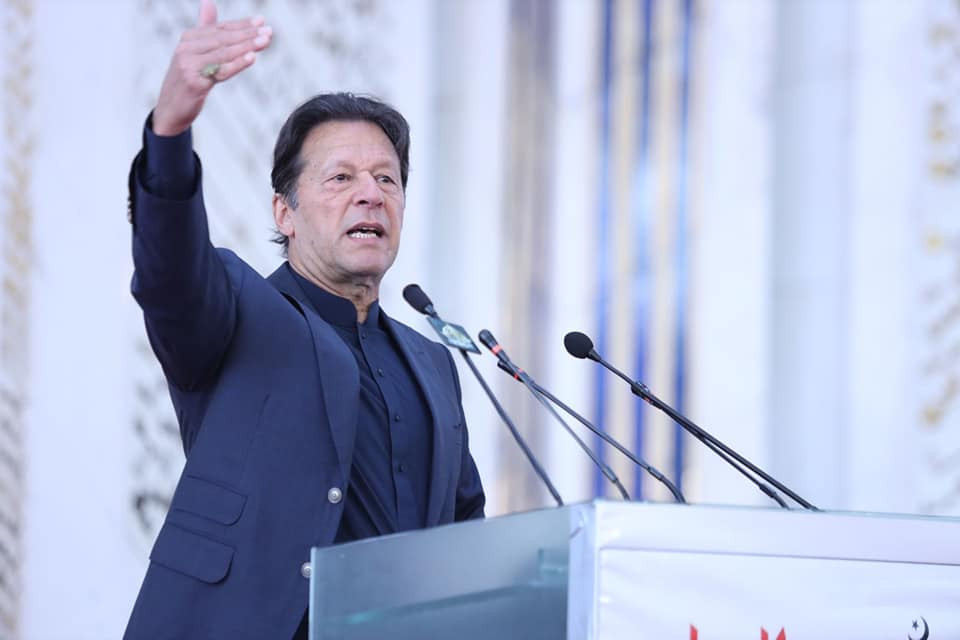 pm imran khan addressing a ceremony at faisal mosque in islamabad on march 02 2022 photo facebook imrankhanofficial