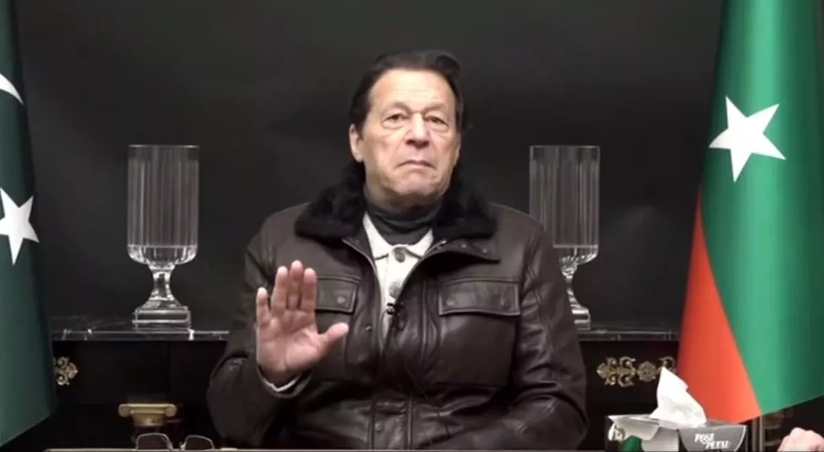 chairman pti imran khan addresses seminar on resurgence of terrorism in pakistan via video link on jan 10 2023 screengrab chairman pti imran khan addresses seminar on resurgence of terrorism in pakistan via video link on jan 10 2023 screengrab