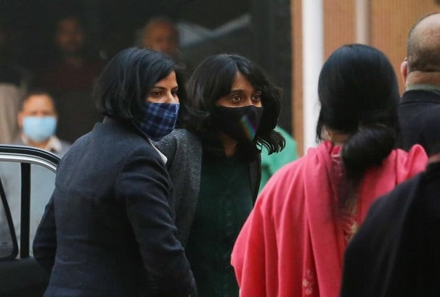 disha ravi a 22 year old climate activist arrives to a court in new delhi india february 19 2021 photo reuters disha ravi a 22 year old climate activist arrives to a court in new delhi india february 19 2021 photo reuters