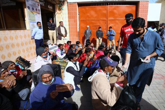 indian fishermen released from district prison and correctional facility malir photo app file