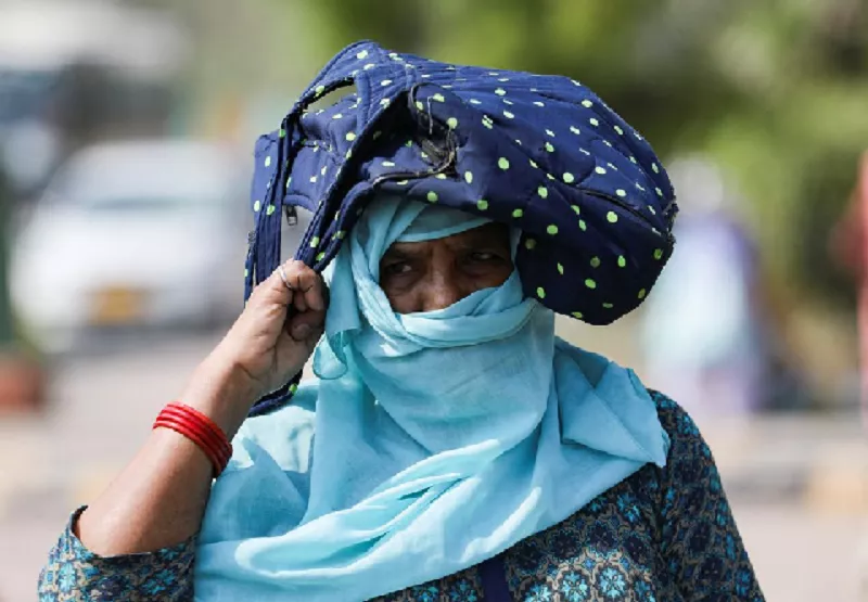 a woman uses her bag to protect herself from the sun on a hot summer day in new delhi india april 27 2022 photo reuters a woman uses her bag to protect herself from the sun on a hot summer day in new delhi india april 27 2022 photo reuters