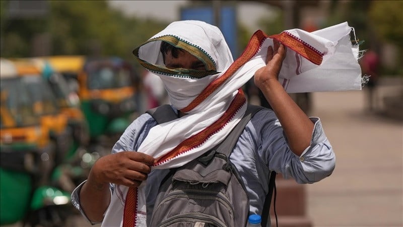 several indian cities are reeling under a heat wave with temperatures above 49c 120 2f photo anadolu agency