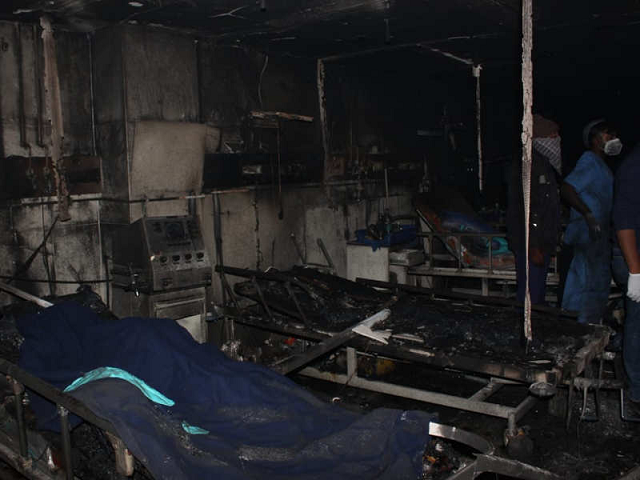 five covid 19 patients killed in indian hospital fire