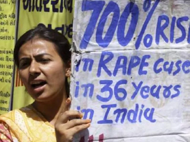 a member of all india mahila sanskritik sanghatan aimss holds a placard during a demonstration against what they say is violence against women in ahmedabad photo reuters file a member of all india mahila sanskritik sanghatan aimss holds a placard during a demonstration against what they say is violence against women in ahmedabad photo reuters file