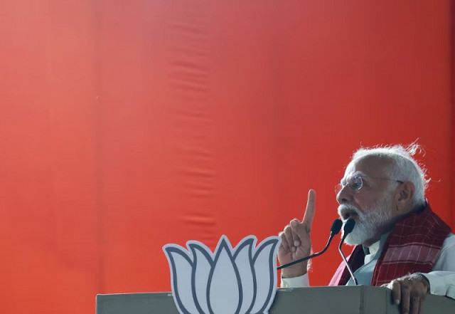 india s prime minister modi delivers a speech as he attends an election campaign at bengaluru karnataka india april 20 2024 photo reuters india s prime minister modi delivers a speech as he attends an election campaign at bengaluru karnataka india april 20 2024 photo reuters