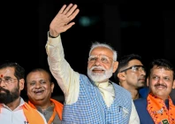 india s prime minister narendra modi waves to a crowd in mumbai on may 15 2024 photo afp