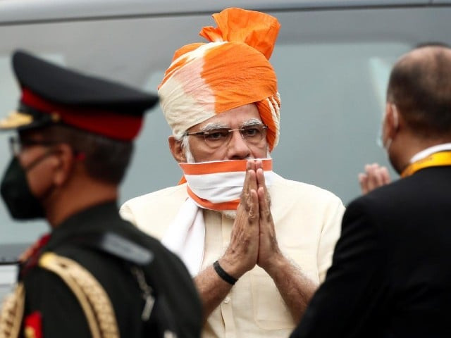 indian prime minister narendra modi greets officers as he arrives to attend independence day celebrations at the historic red fort in delhi india august 15 2020 photo reuters indian prime minister narendra modi greets officers as he arrives to attend independence day celebrations at the historic red fort in delhi india august 15 2020 photo reuters