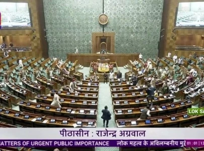 security breach in indian parliament man jumps into lawmakers area security breach in indian parliament man jumps into lawmakers area