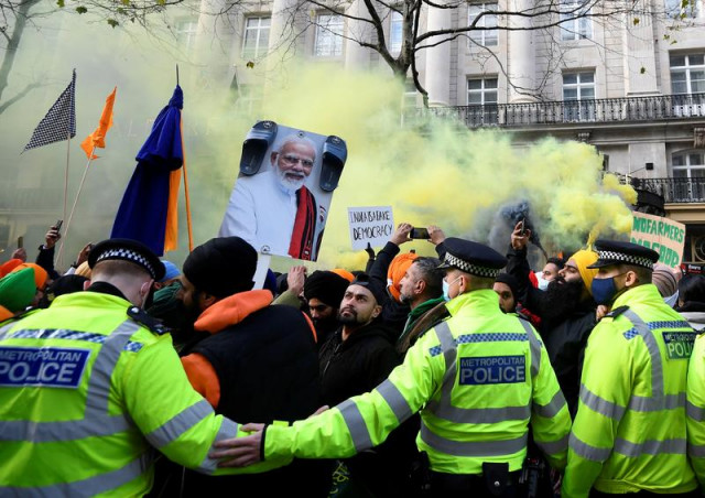 thousands protest in london against india s farming reforms thousands protest in london against india s farming reforms