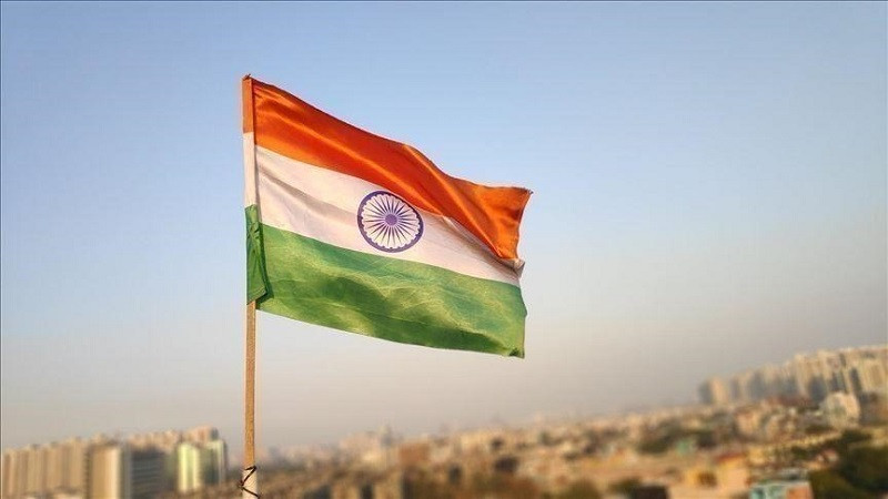 an indian flag photo anadolu agency