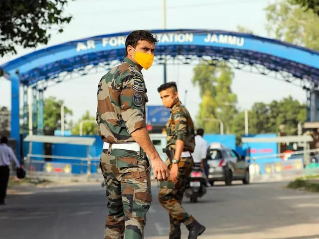 blasts have caused concern in security circles as they could mark the first time that drones have been used in an attack in india photo courtesy preess trust of india blasts have caused concern in security circles as they could mark the first time that drones have been used in an attack in india photo courtesy preess trust of india