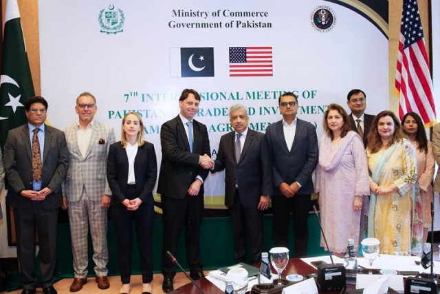 pakistan and the us convened an intersessional meeting under the trade and investment framework agreement on april 25 photo express pakistan and the us convened an intersessional meeting under the trade and investment framework agreement on april 25 photo express