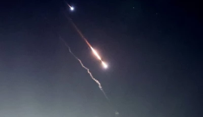 objects are seen in the sky above jerusalem after iran launched drones and missiles towards israel photo reuters objects are seen in the sky above jerusalem after iran launched drones and missiles towards israel photo reuters