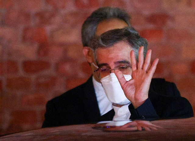 iran s chief nuclear negotiator ali bagheri kani leaves after a meeting of the joint comprehensive plan of action jcpoa in vienna austria november 29 2021 photo reuters