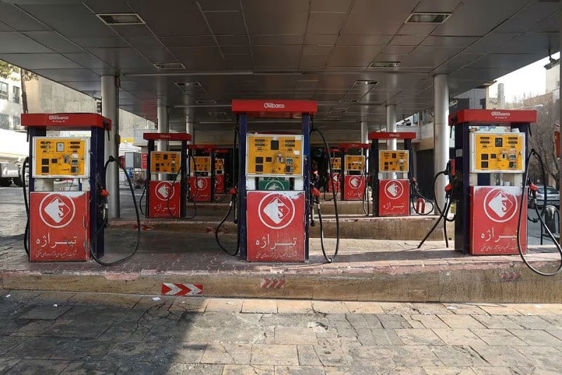 A general view of a gas station during a gas station disruption in Tehran, Iran, December 18, 2023. PHOTO: REUTERS