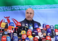 speaker of the parliament of iran mohammad bagher ghalibaf after registering as a candidate in tehran iran june 3 2024 photo reuters