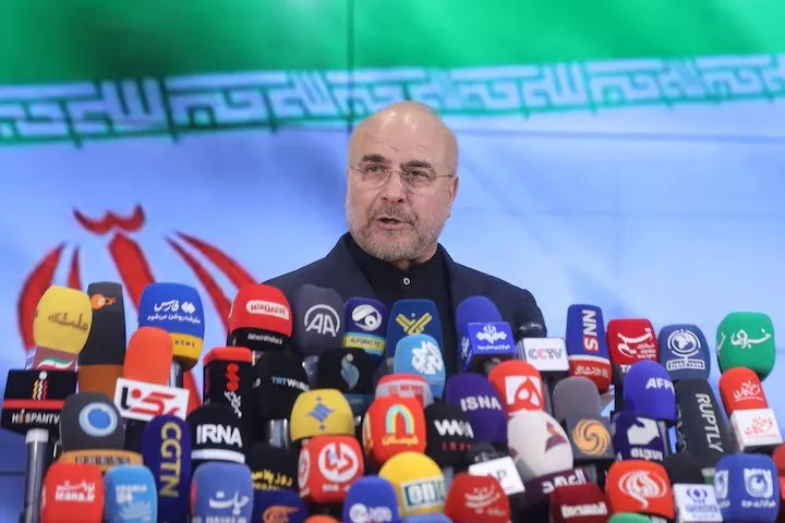 speaker of the parliament of iran mohammad bagher ghalibaf after registering as a candidate in tehran iran june 3 2024 photo reuters speaker of the parliament of iran mohammad bagher ghalibaf after registering as a candidate in tehran iran june 3 2024 photo reuters