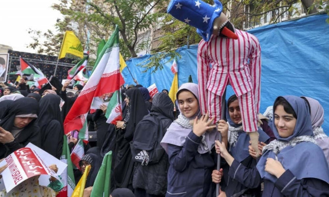 iranians rally to mark 1979 hostage crisis