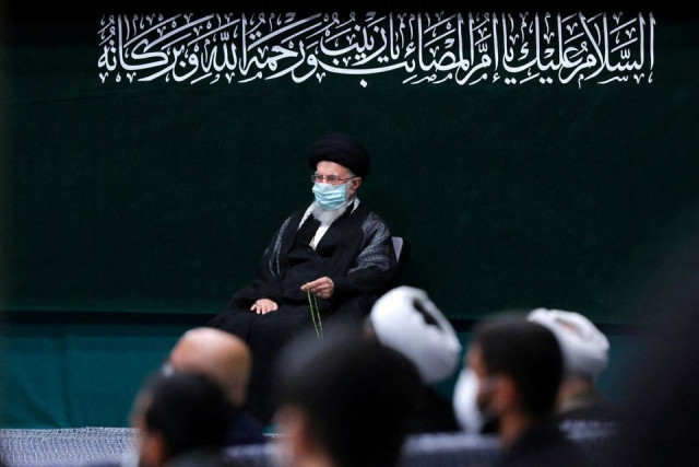 iran s supreme leader ayatollah ali khamenei mourns during a ceremony on the occasion of arbaeen in tehran iran september 17 2022 photo reuters