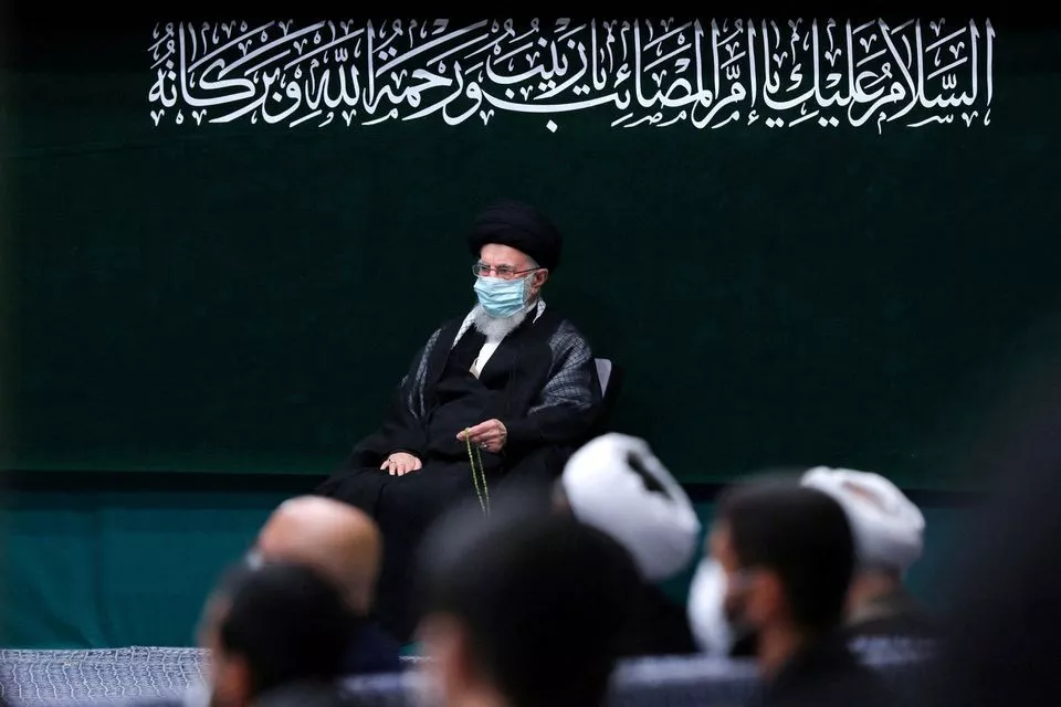 iran s supreme leader ayatollah ali khamenei mourns during a ceremony on the occasion of arbaeen in tehran iran september 17 2022 photo reuters iran s supreme leader ayatollah ali khamenei mourns during a ceremony on the occasion of arbaeen in tehran iran september 17 2022 photo reuters