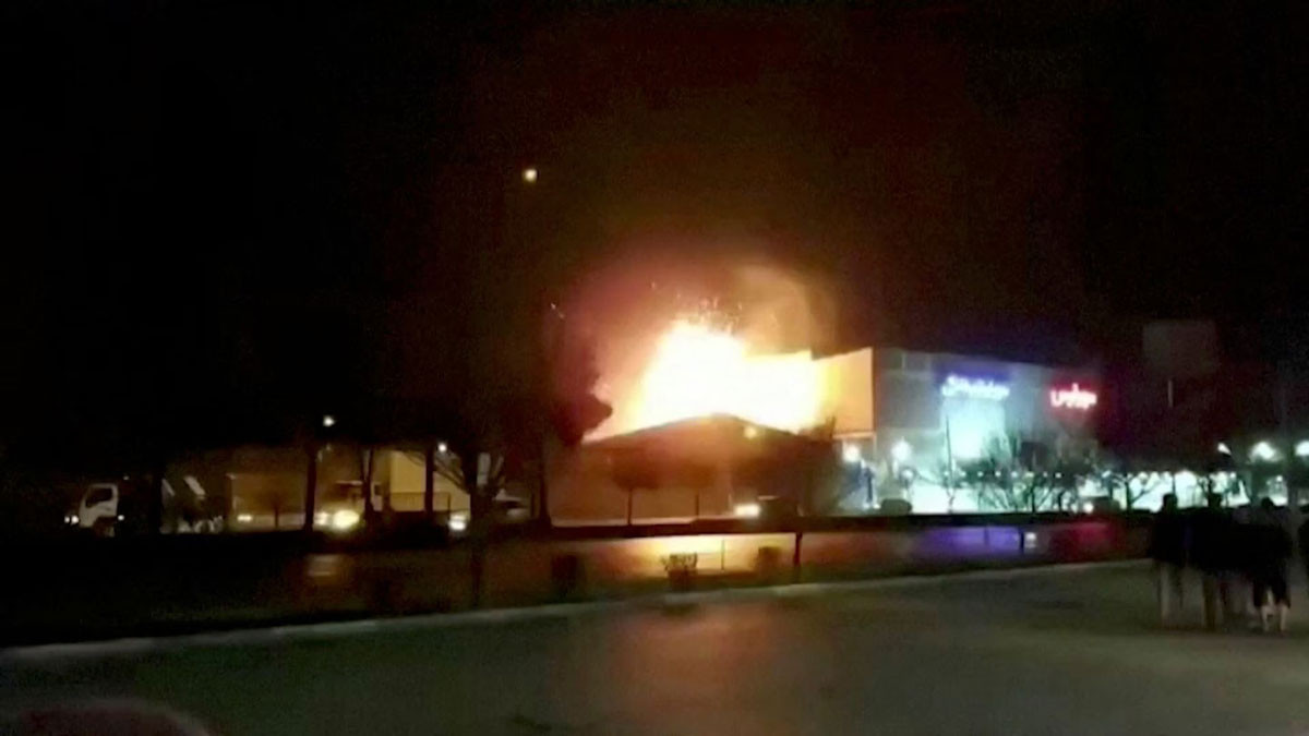 eyewitness footage shows the moment of an explosion at a military industry factory in isfahan iran jan 29 2023 reuters