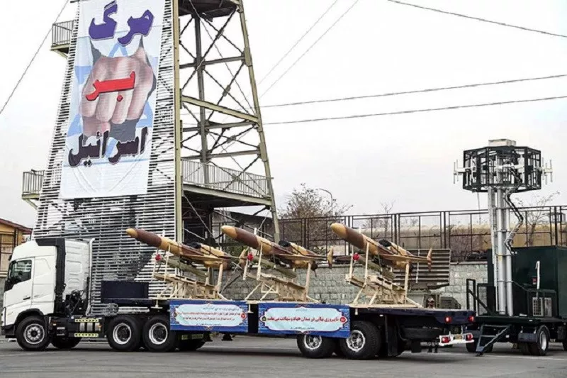 iran unveils drones armed with air to air missiles iran unveils drones armed with air to air missiles