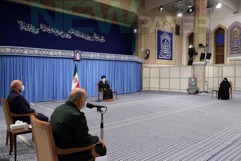 iran s supreme leader ayatollah ali khamenei meets with organizers of events to mark the first anniversary of the killing of iran s top commander qassem soleimani in tehran iran december 16 2020 official khamenei website handout via reuters