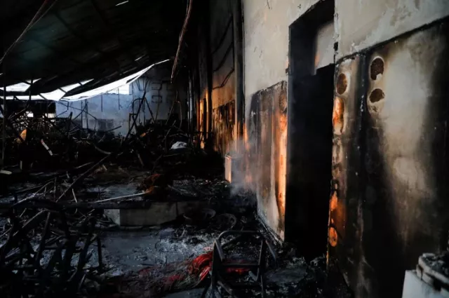 a view of a site following a fatal fire at a wedding celebration in the district of hamdaniya in iraq s nineveh province photo reuters a view of a site following a fatal fire at a wedding celebration in the district of hamdaniya in iraq s nineveh province photo reuters