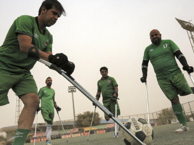 healing is the goal for iraqi amputees football team healing is the goal for iraqi amputees football team