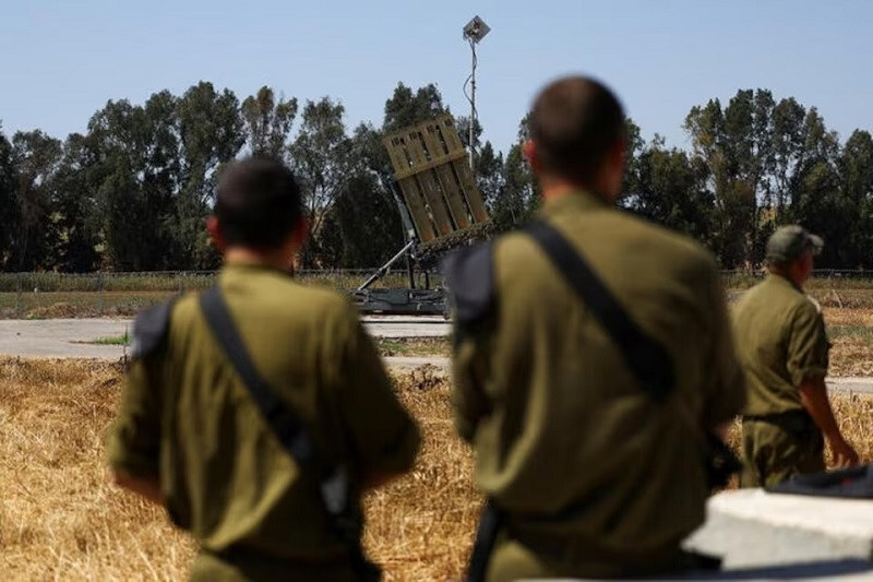 a view of an iron dome anti missile battery near ashkelon in southern israel april 17 2024 photo reuters