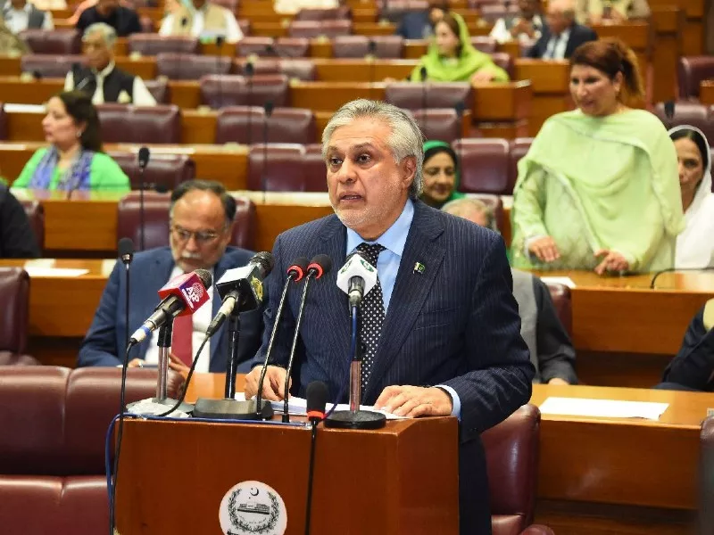 finance minister ishaq dar is addressing the budget session in islamabad on june 9 2023 photo twitter naofpakistan finance minister ishaq dar is addressing the budget session in islamabad on june 9 2023 photo twitter naofpakistan