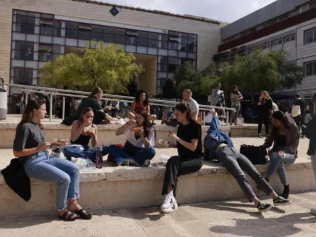 students gather during a campaign rally for benjamin netanyahu at ariel university in the central west bank settlement of ariel in october 2022 photo afp students gather during a campaign rally for benjamin netanyahu at ariel university in the central west bank settlement of ariel in october 2022 photo afp