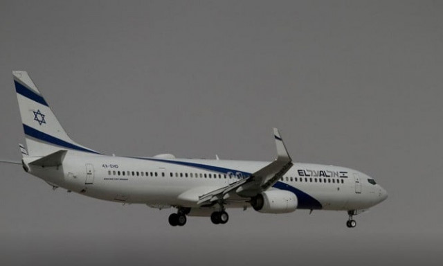 the israeli flag carrier el al s airliner carrying israeli and us delegates approaches to land in abu dhabi united arab emirates august 31 2020 photo reuters the israeli flag carrier el al s airliner carrying israeli and us delegates approaches to land in abu dhabi united arab emirates august 31 2020 photo reuters
