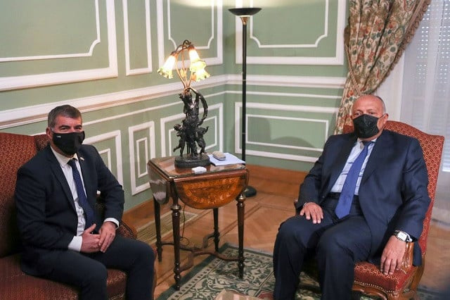 egyptian foreign minister sameh shoukry meets with israeli foreign minister gabi ashkenazi at tahrir palace in cairo egypt may 30 2021 photo reuters egyptian foreign minister sameh shoukry meets with israeli foreign minister gabi ashkenazi at tahrir palace in cairo egypt may 30 2021 photo reuters
