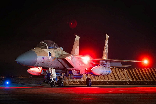 israeli air force f 15 eagle is pictured at an air base said to be following an interception mission of an iranian drone and missile attack on israel photo reuters