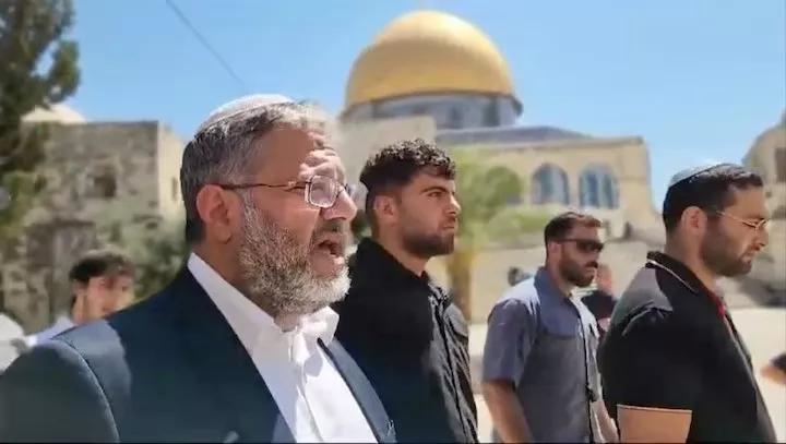 israeli national security minister itamar ben gvir visits al aqsa compound in jerusalem s old city august 13 2024 photo reuters israeli national security minister itamar ben gvir visits al aqsa compound in jerusalem s old city august 13 2024 photo reuters
