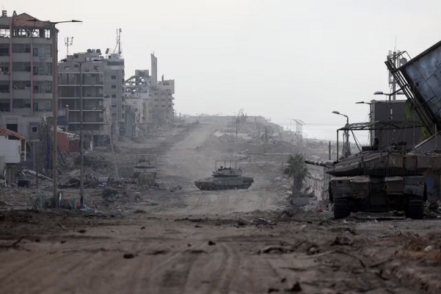israeli tanks operate in the northern gaza strip november 22 2023 photo reuters