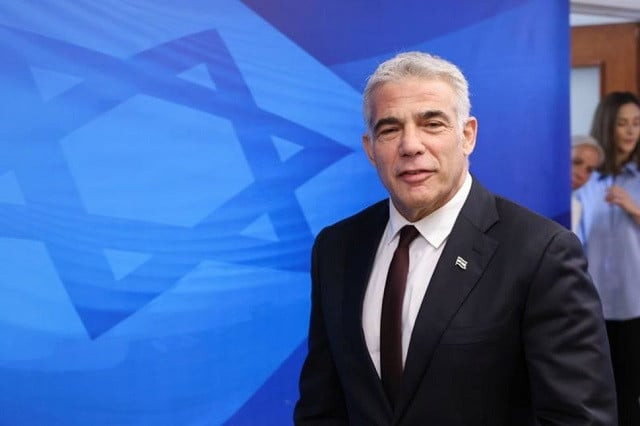 israeli alternate prime minister and foreign minister yair lapid arrives to attend the first weekly cabinet meeting of the new government in jerusalem june 20 2021 photo reuters israeli alternate prime minister and foreign minister yair lapid arrives to attend the first weekly cabinet meeting of the new government in jerusalem june 20 2021 photo reuters