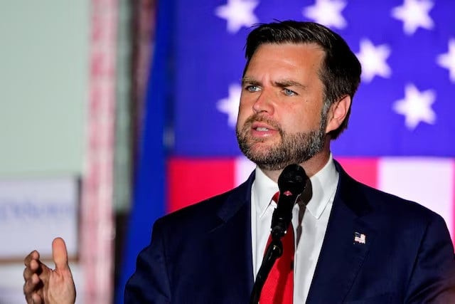 republican vice presidential candidate jd vance speaks about the economy during a visit to philadelphia pennsylvania us on august 19 2024 photo reuters republican vice presidential candidate jd vance speaks about the economy during a visit to philadelphia pennsylvania us on august 19 2024 photo reuters