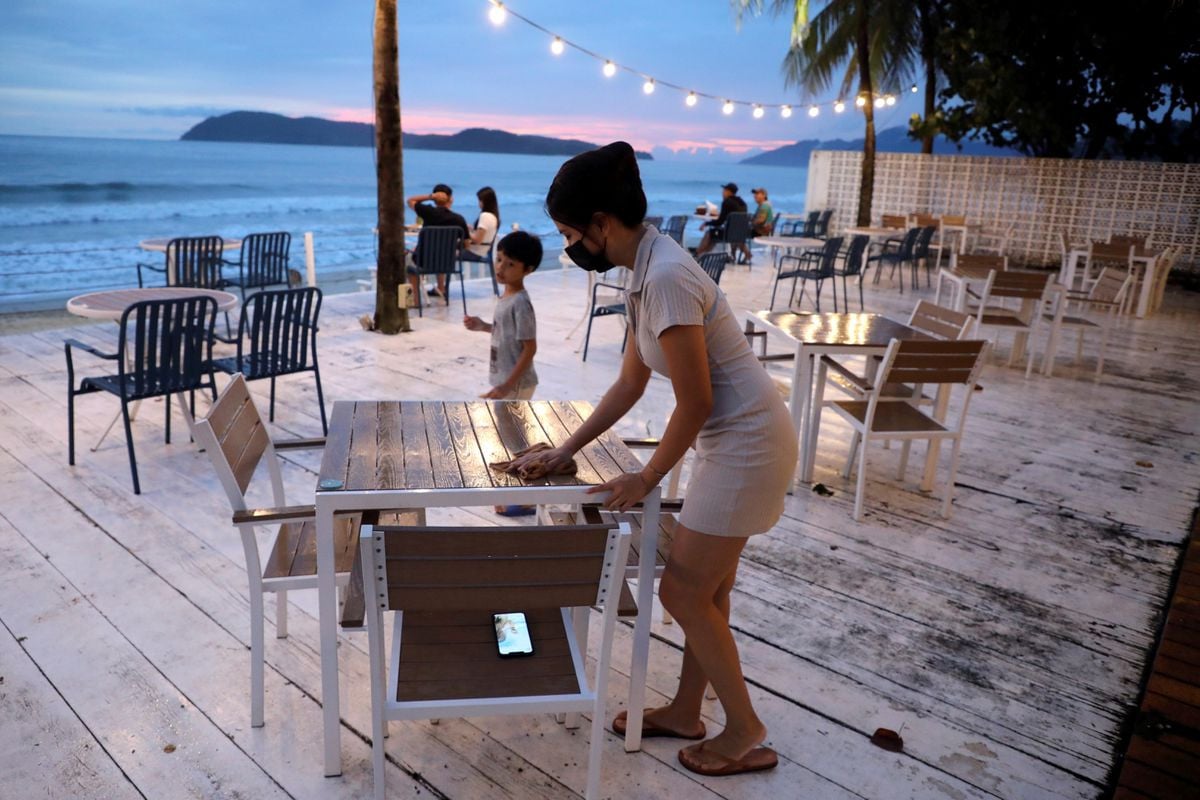 esther lee hidden langkawi restaurant owner cleans a table at her restaurant amid the coronavirus disease covid 19 outbreak malaysia september 13 2021 photo reuters