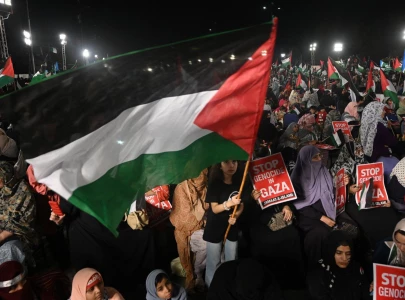 stop genocide in gaza demand karachiites at solidarity night