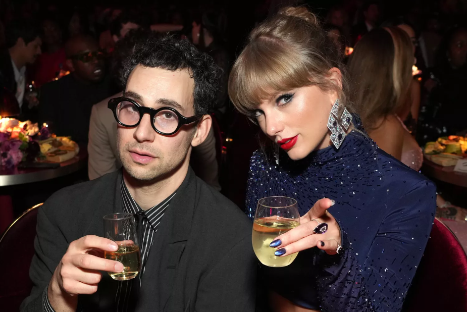 Jack Antonoff and Taylor Swift at the 65th Grammy Awards in Los Angeles, Calif. Photo: KEVIN MAZUR/GETTY