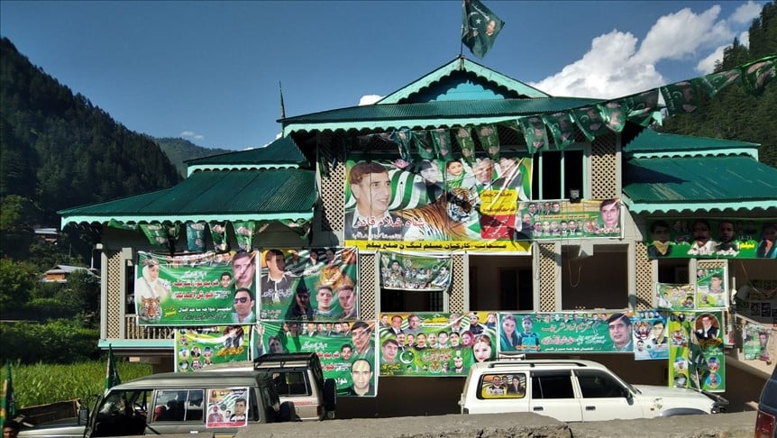 close race among three political parties in ajk polls