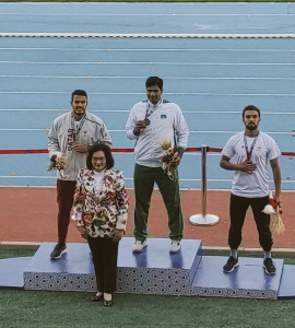 arshad strikes gold again for pakistan