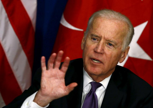 us vice president joe biden gestures as he meets with representatives of civil society in istanbul turkey photo file us vice president joe biden gestures as he meets with representatives of civil society in istanbul turkey photo file